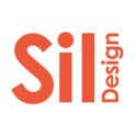 Het logo van Sil-Design, opgeslagen als een png.