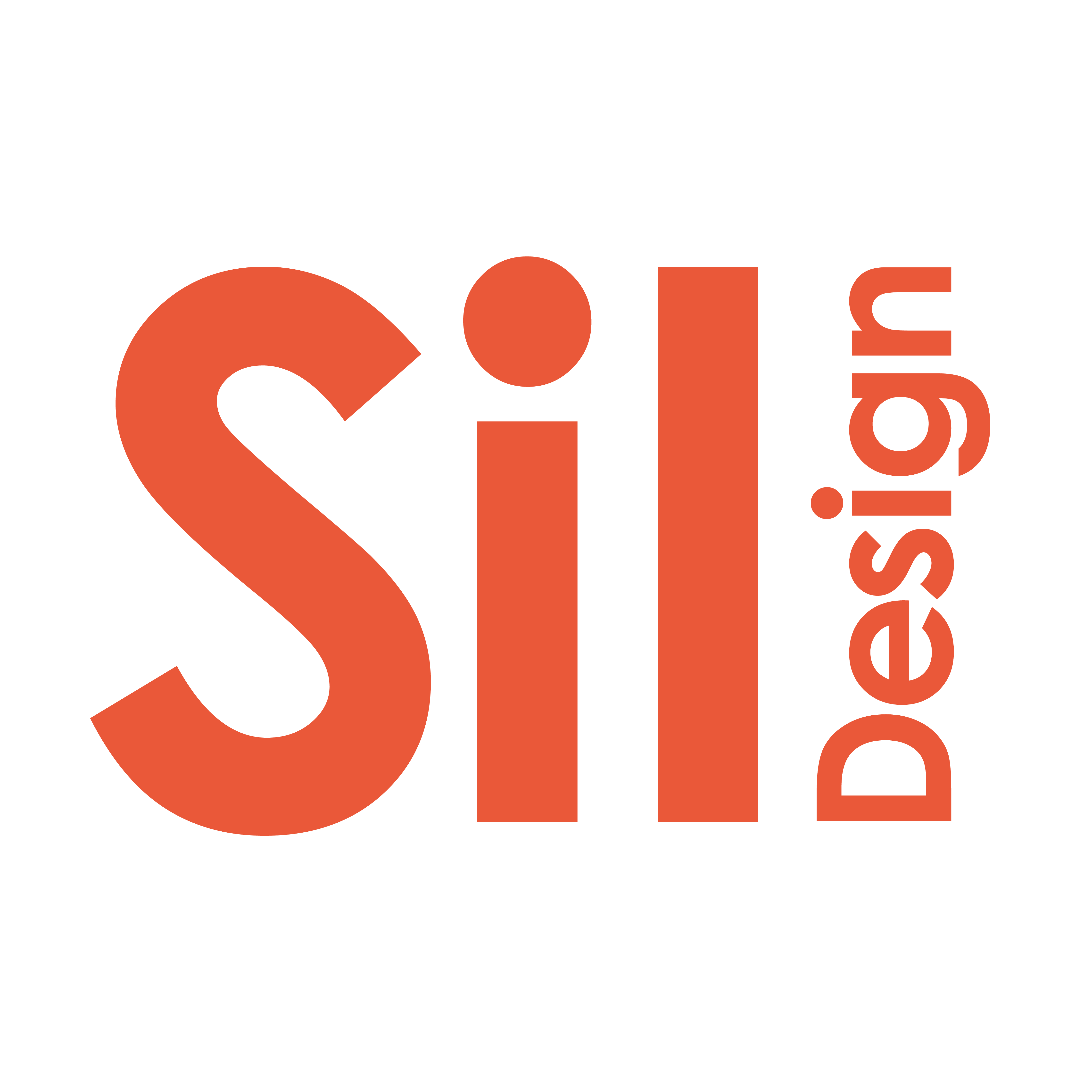 Het logo van Sil-Design, opgeslagen als een png.