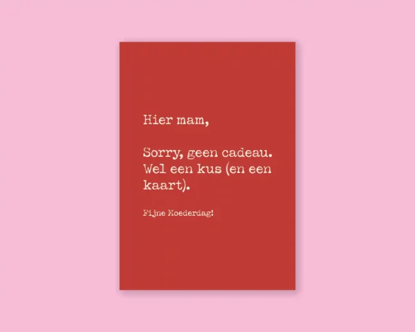 Moederdag kaart