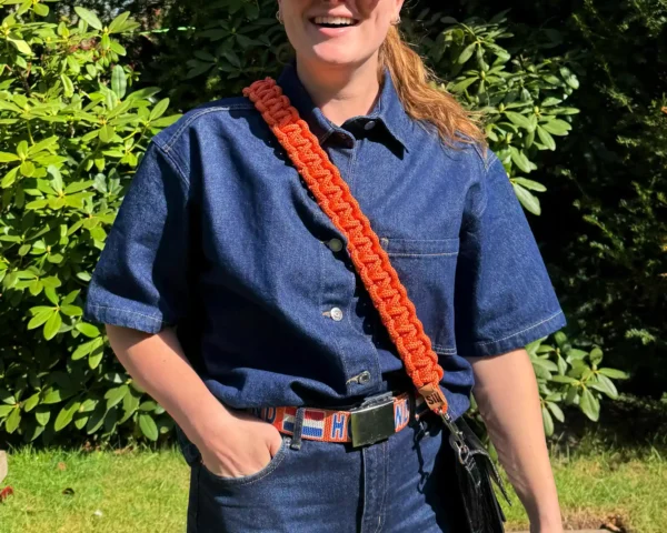 Tassenhengsel Crossbody Oranje Boven - Afbeelding 2